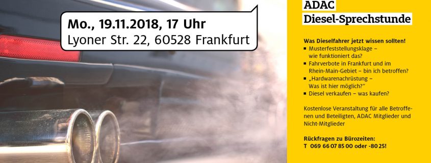 ADAC Diesel Sprechstunde Frankfurt